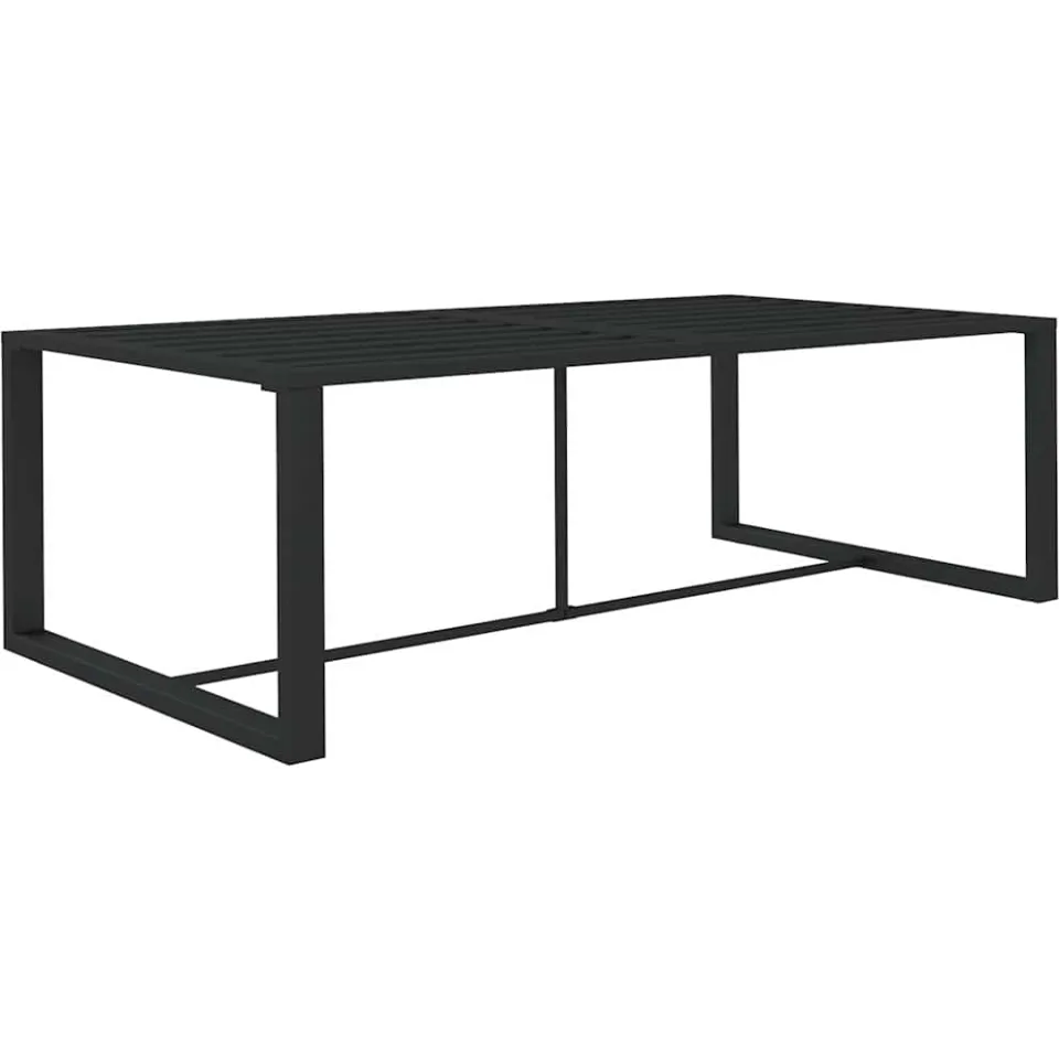 vidaXL 4-delige Loungeset met kussens aluminium antracietkleurig, foto 3