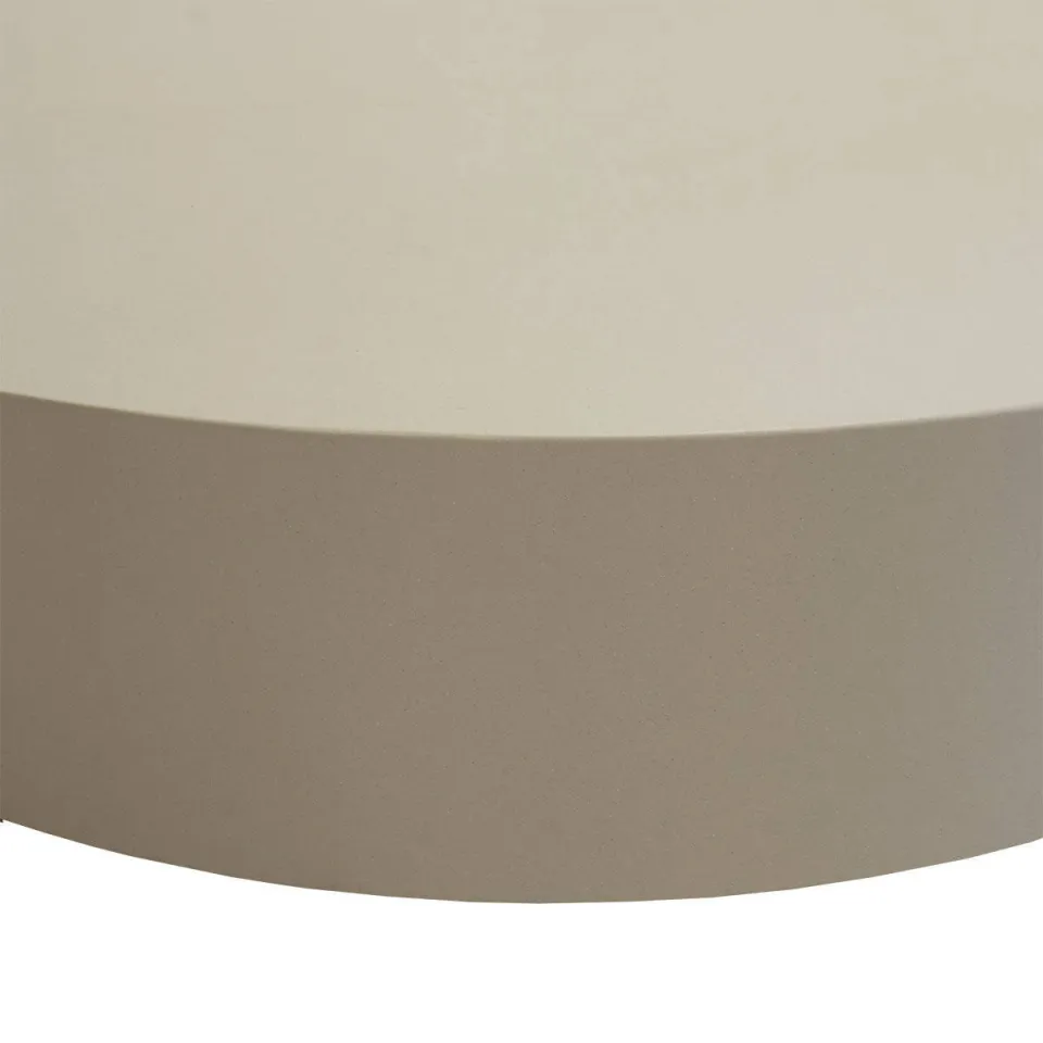Giga Meubel Salontafel Bergby Rond - Beige - 120x120x30cm, foto 3