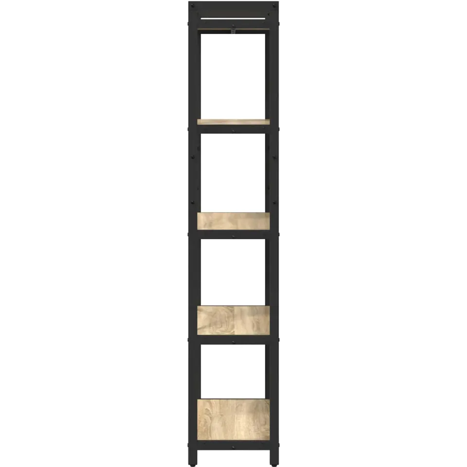 vidaXL Boekenkast 60 x 30 x 155 cm Bewerkt hout Sonoma Eiken, foto 3