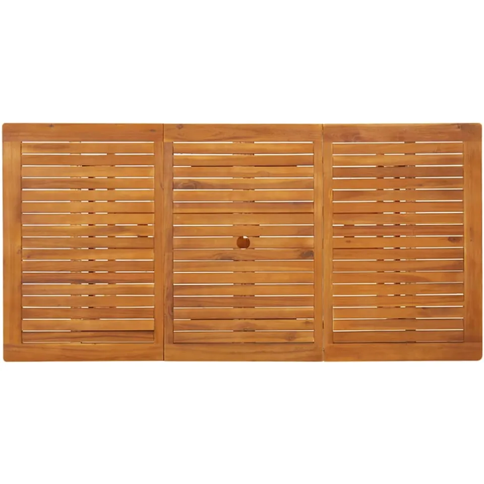 vidaXL Tuintafel 180x90x75 cm massief acaciahout bruin, foto 4