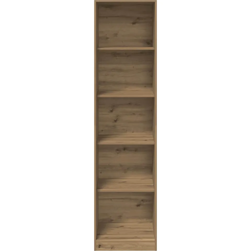 vidaXL Kledingkast 50x50x200 cm bewerkt hout artisanaal eikenkleurig Bruin