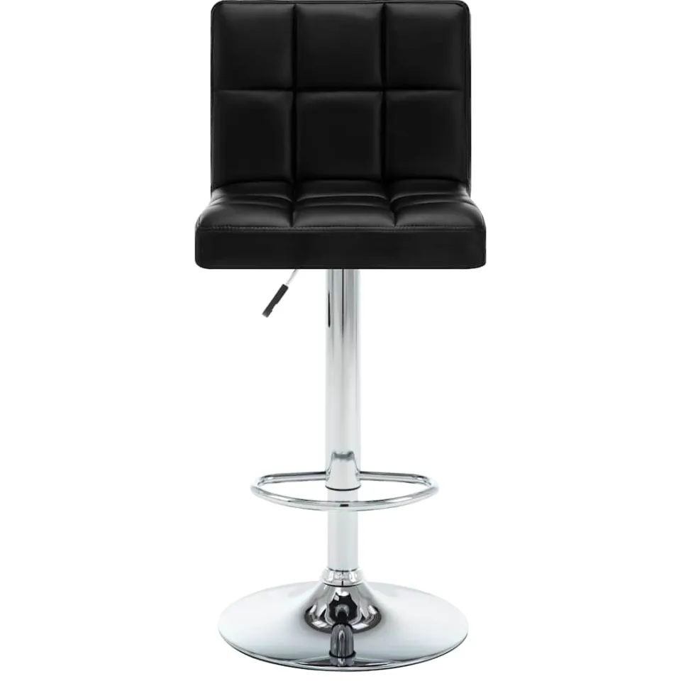 vidaXL Barstoelen 2 st kunstleer zwart, foto 3