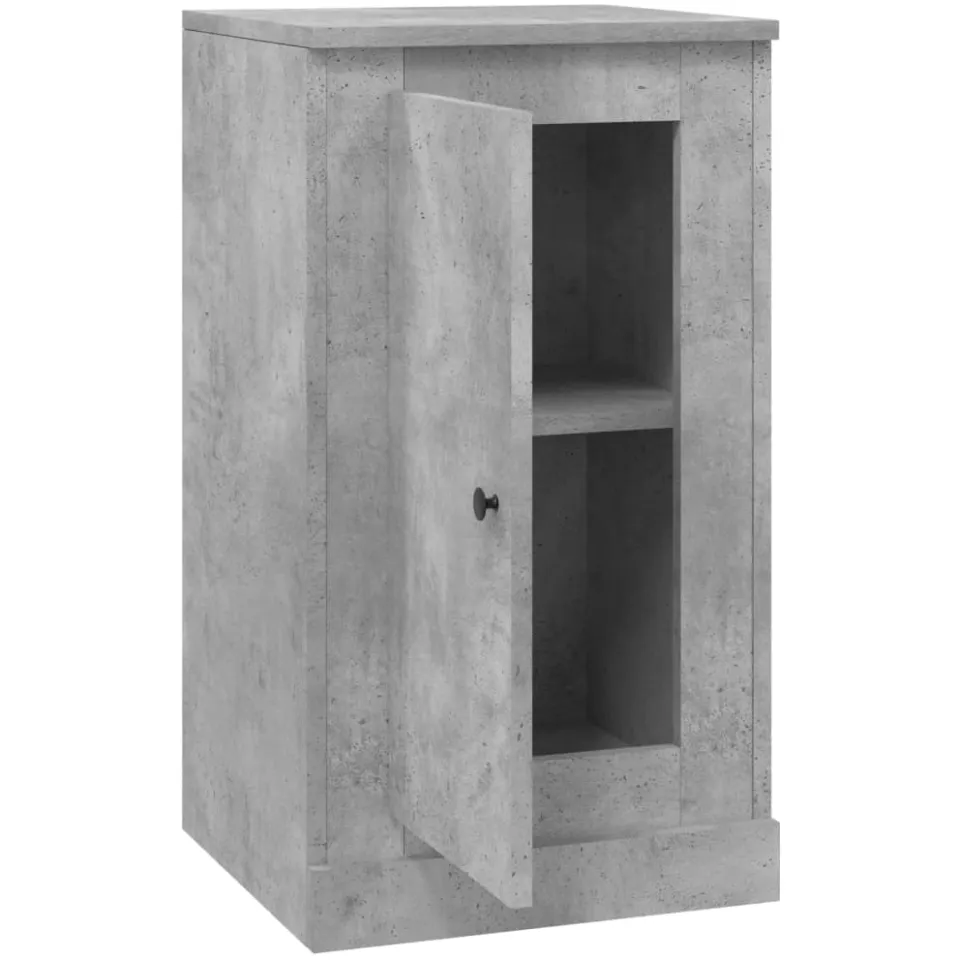 vidaXL Dressoir 37,5x35,5x67,5 cm bewerkt hout betongrijs grijs, foto 4