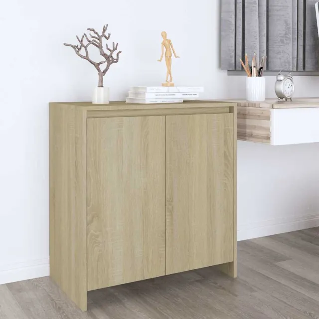 vidaXL Dressoir 70x41x75 cm bewerkt hout sonoma eikenkleurig, foto 2