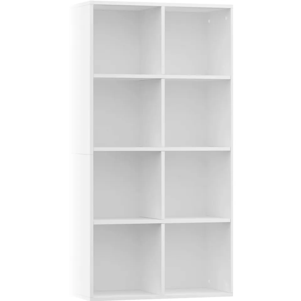 vidaXL Boekenkast/dressoir 66x30x130 cm bewerkt hout wit