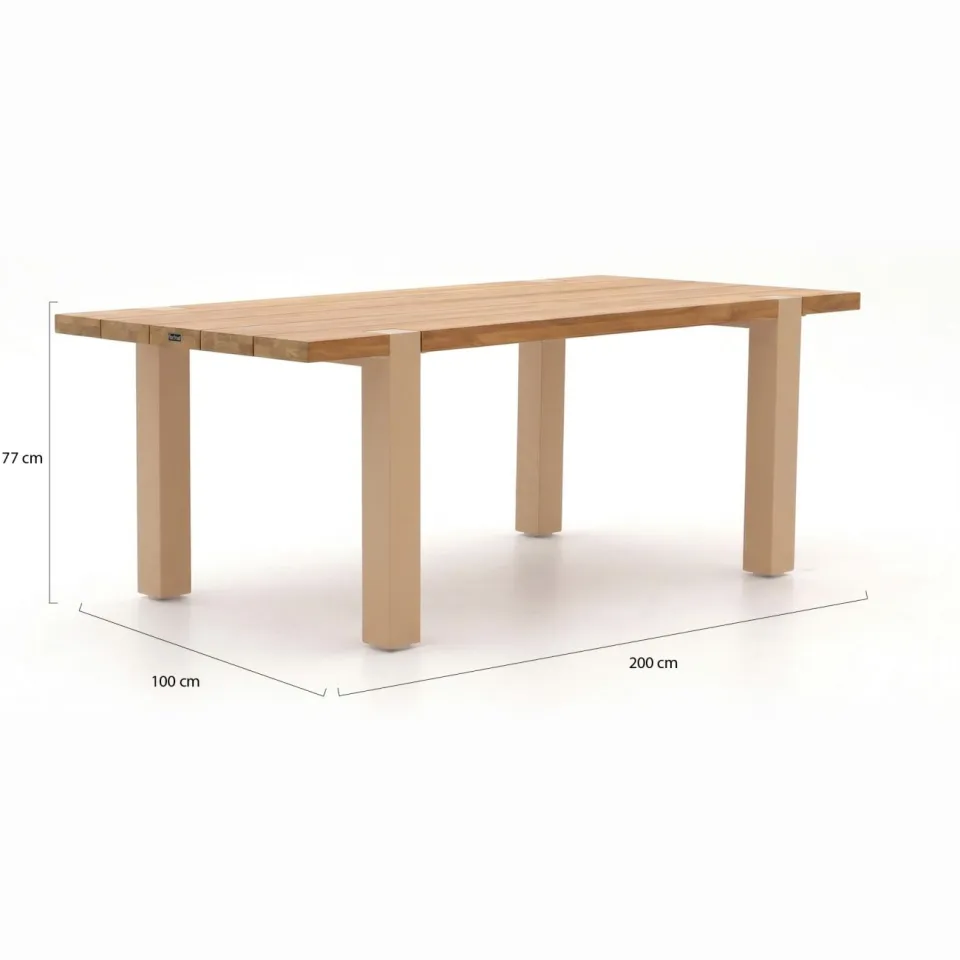 Hartman tuinmeubelen Hartman Sophie Studio/Almeria 200cm dining tuinset 5-delig taupe, foto 4