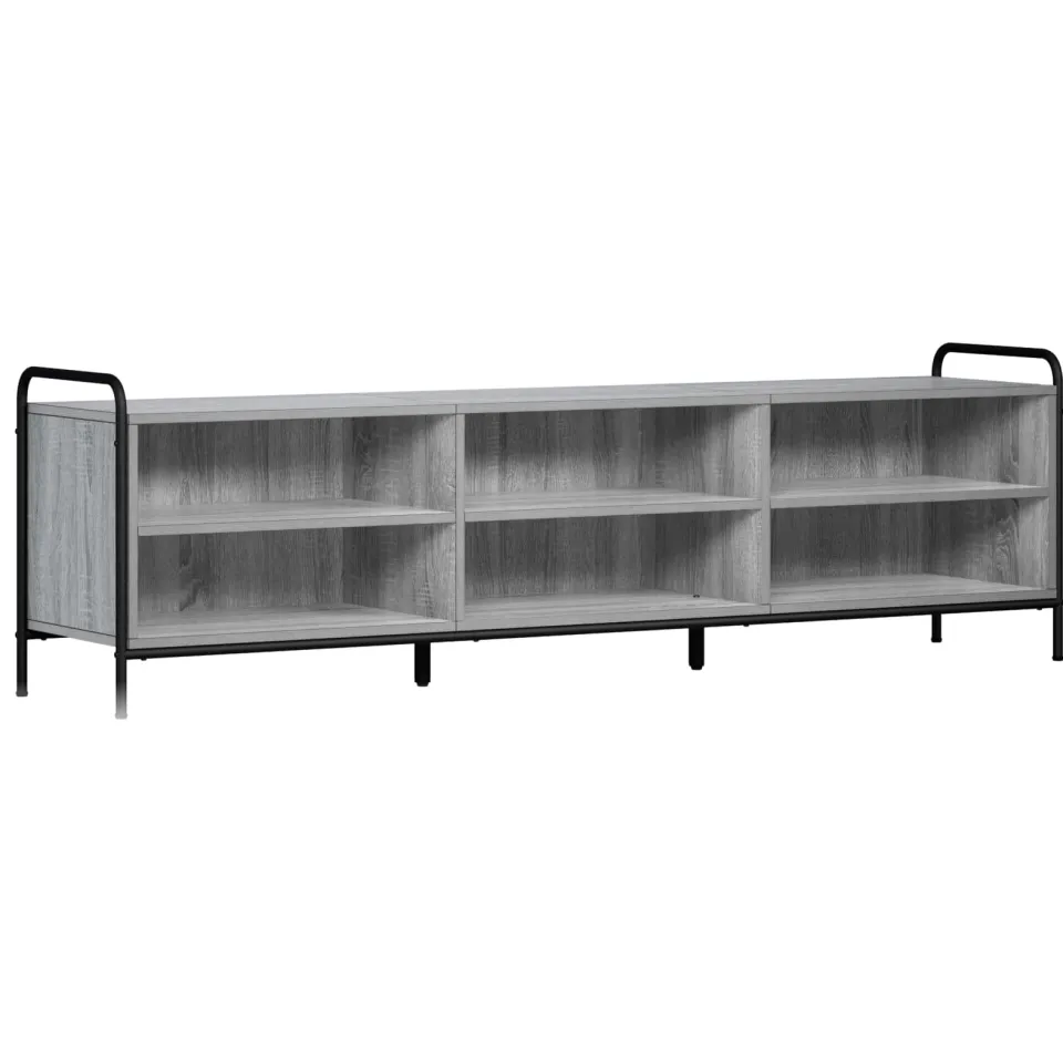 vidaXL Tv-meubel 140 x 39,5 x 50 cm Grijs Sonoma Bewerkt hout, foto 3