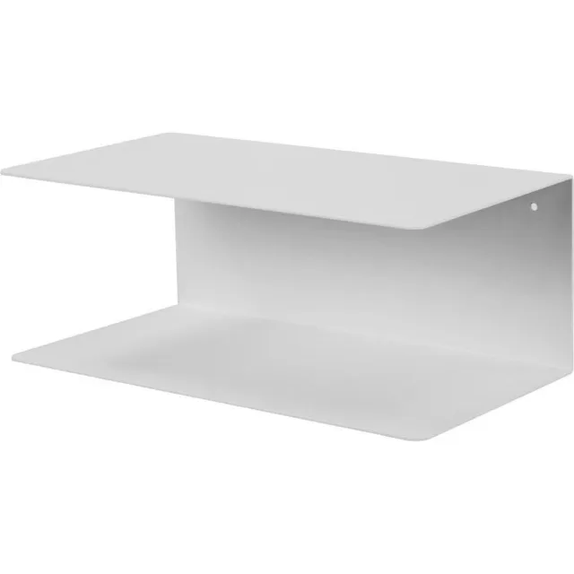 Lisomme Yara metalen wandplank wit - 35 x 20 cm