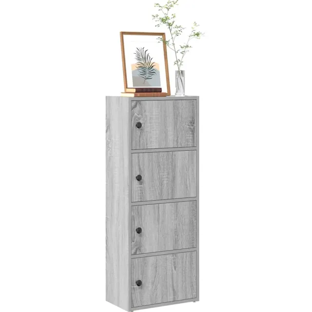 vidaXL Boekenkast 40x24x102 cm bewerkt hout grijs sonoma eikenkleurig