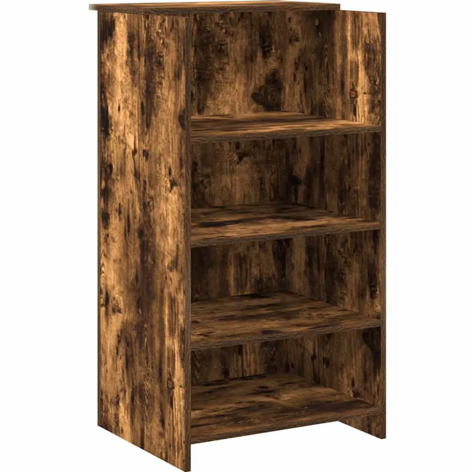 vidaXL Receptiebalie 55x50x103,5 cm bewerkt hout gerookt eikenkleurig, foto 3