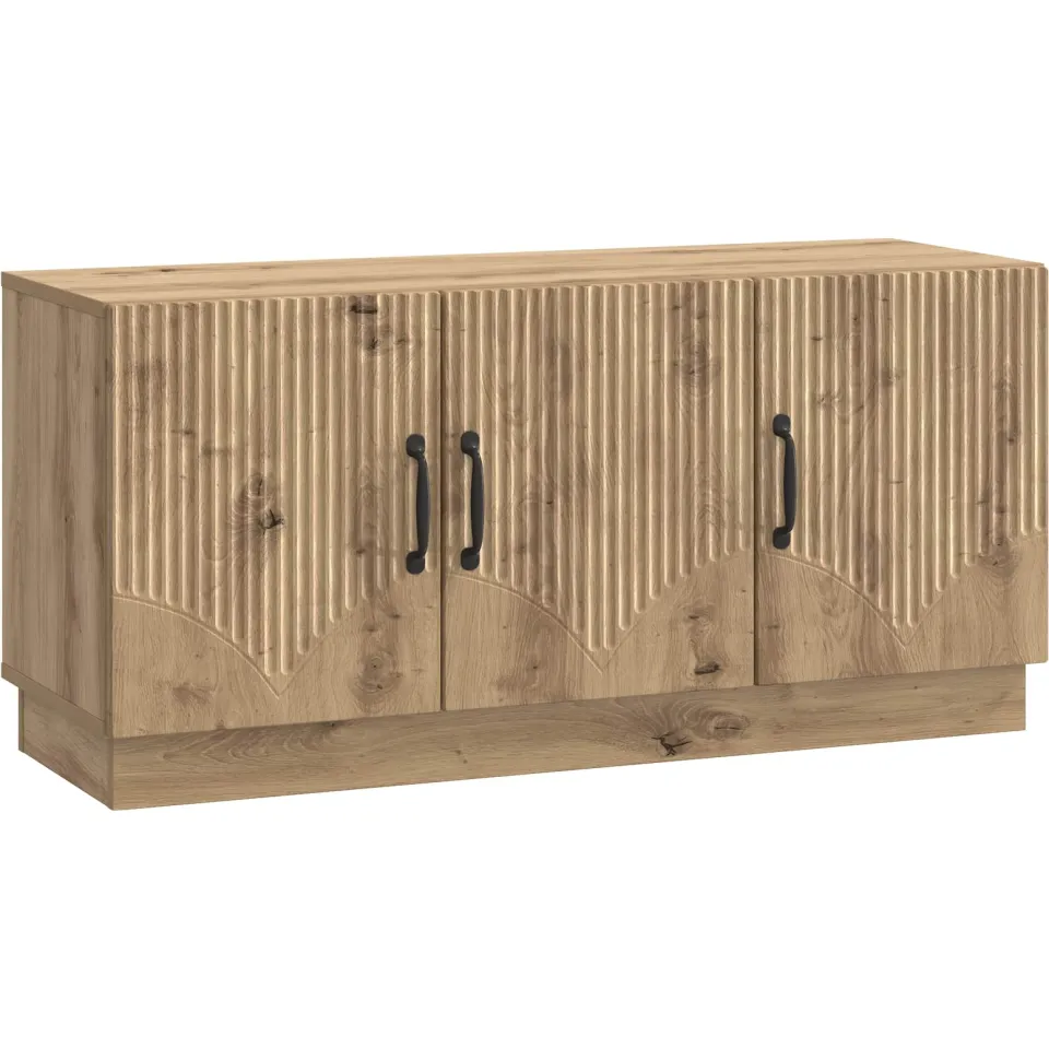 vidaXL TV-kast 99 x 34,5 x 47 cm Artisanaal eiken Bewerkt hout, foto 3