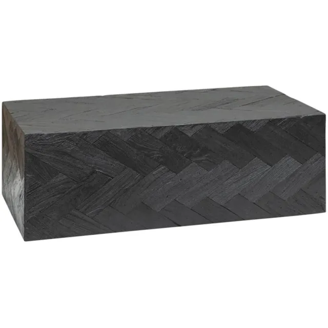 Tower Living Bijzettafel Ziano - Rechthoek Zwart Hout - 100x52x36cm