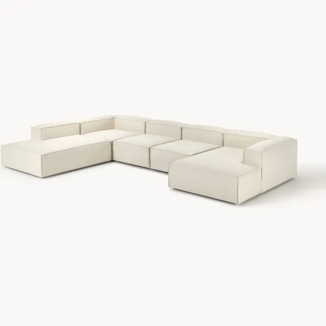 Westwing Collection Modulaire U-bank Lennon Wit