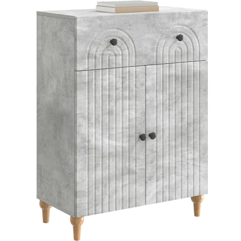 vidaXL Dressoir Betongrijs 66 x 34,5 x 90 cm Bewerkt hout