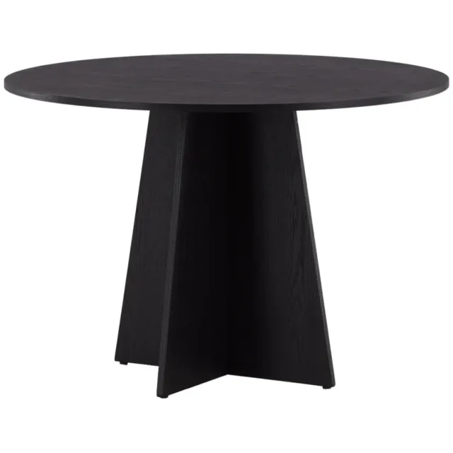 Nest of Nora Ronde eettafel Kuna - ⌀110 - Houtfineer - Zwart