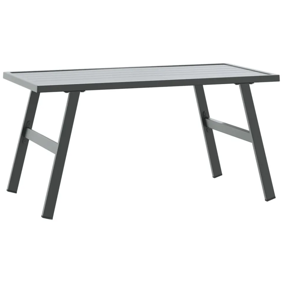 vidaXL Tuintafeltje 90x45x35 cm gepoedercoat staal zwart, foto 3