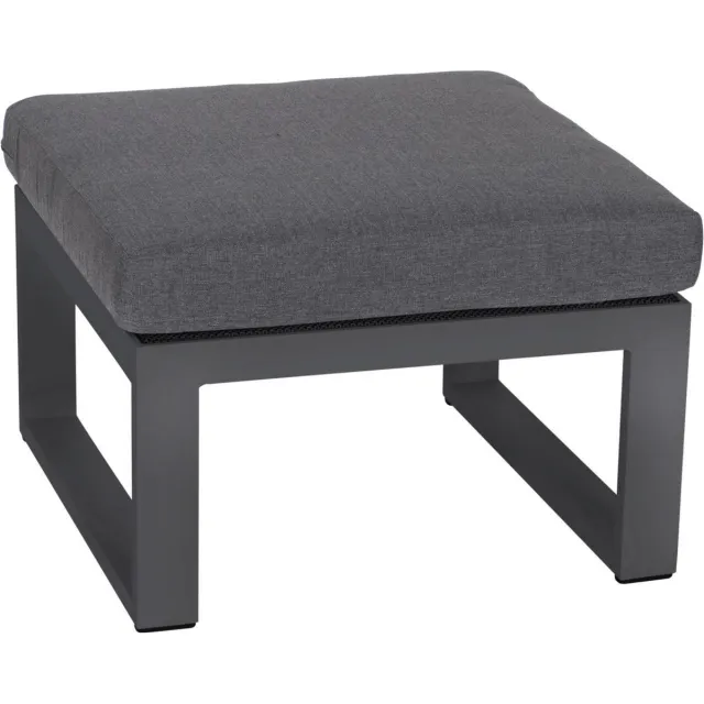 Lesliliving Outdoor Living - Lounge hocker Pina Colada Negro Donkergrijs/Antraciet