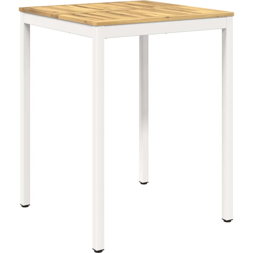 vidaXL Tuinbar Tafel NAARDEN Witgewassen 80 x 80,5 x 105 cm Bruin