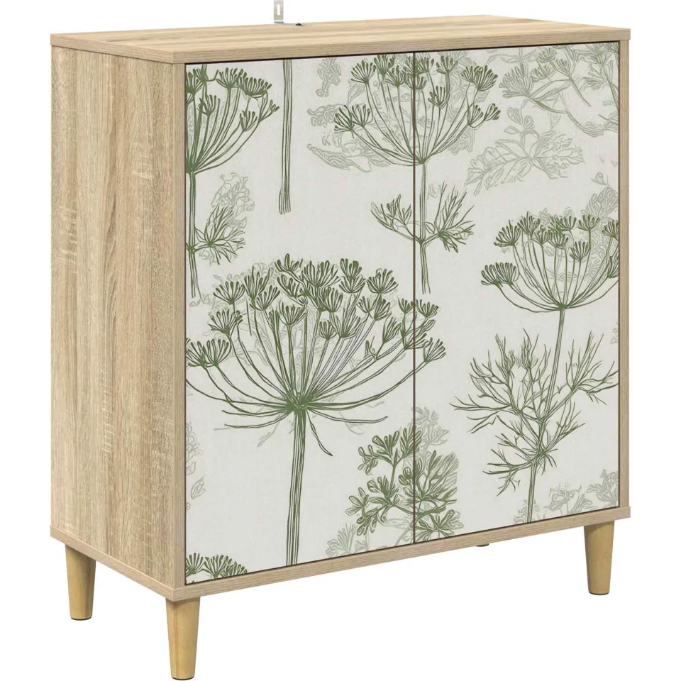 vidaXL Dressoir GOTHA Sonoma 69 x 33 x 75 cm Bewerkt hout bruin, foto 3
