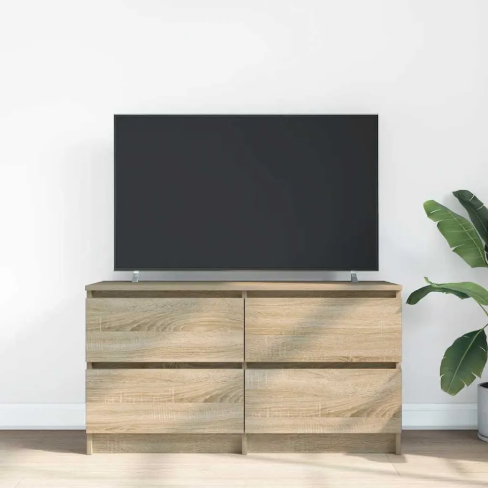 vidaXL Tv-meubel 100x35x54 cm bewerkt hout sonoma eikenkleurig, foto 3