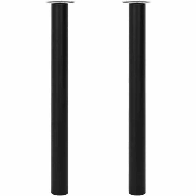 vidaXL Tafelpoten telescopisch 710-1100 mm zwart 2 st
