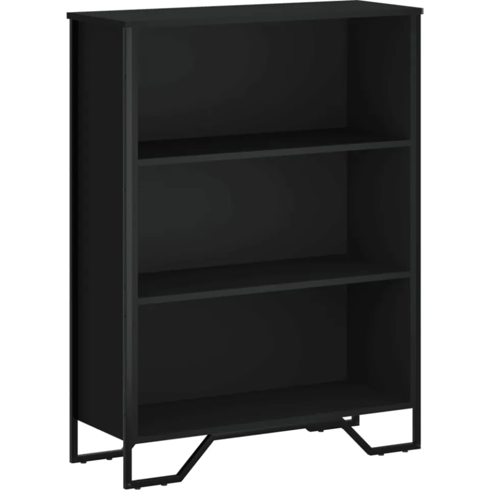 vidaXL Boekenkast 80x31x106 cm bewerkt hout zwart, foto 3