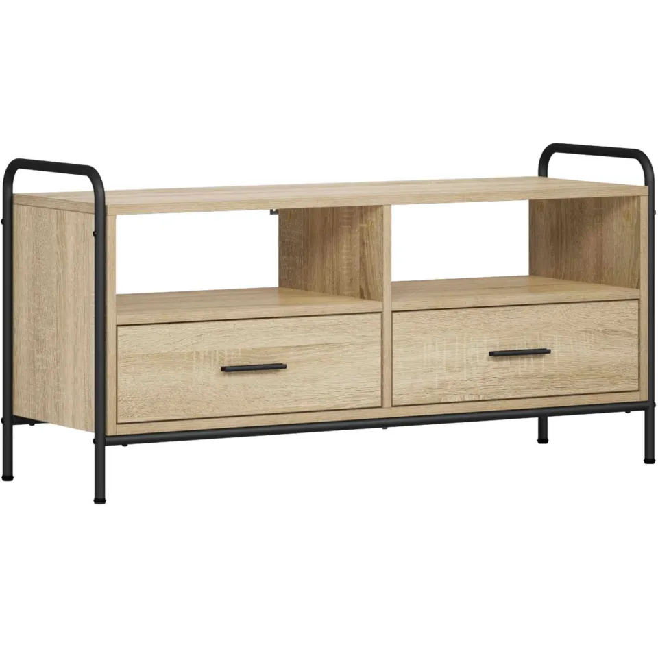 vidaXL Tv-meubel 67,5 x 33 x 50 cm Sonoma Eiken Bewerkt hout, foto 3