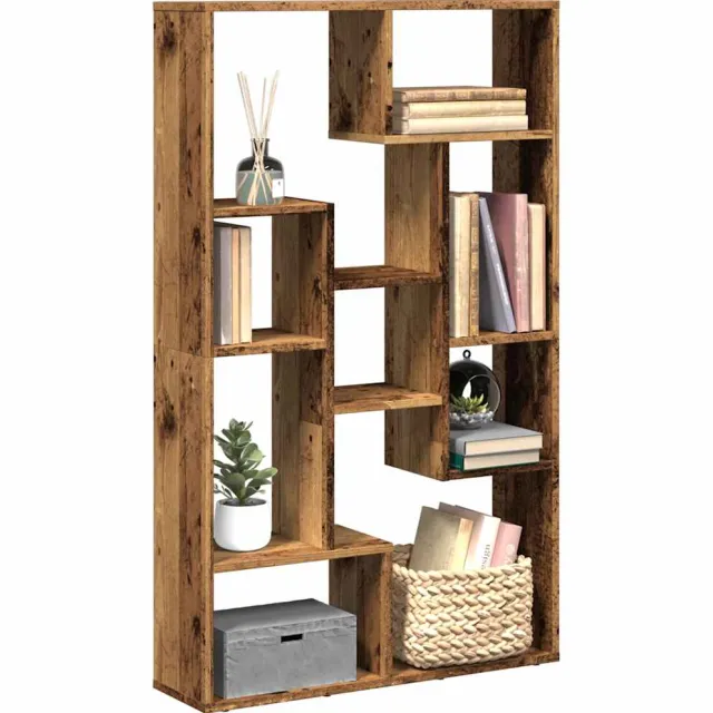 vidaXL Boekenkast 72x20x120,5 cm bewerkt hout oud houtkleurig Bruin