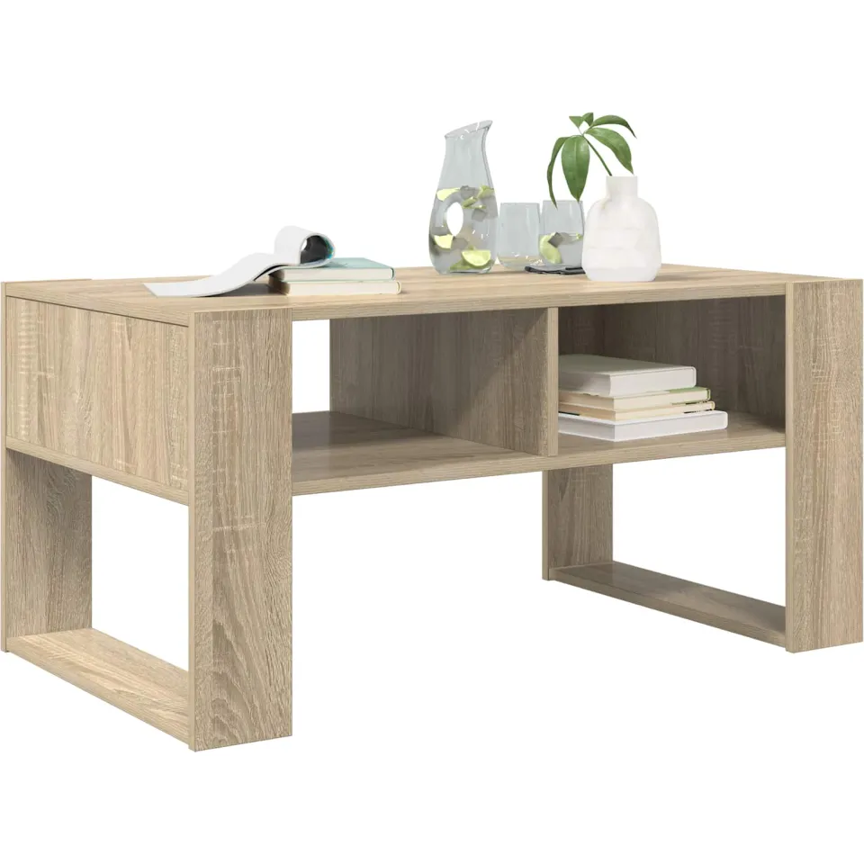 vidaXL Salontafel Sonoma Eiken 92 x 53 x 45 cm Bewerkt hout, foto 3