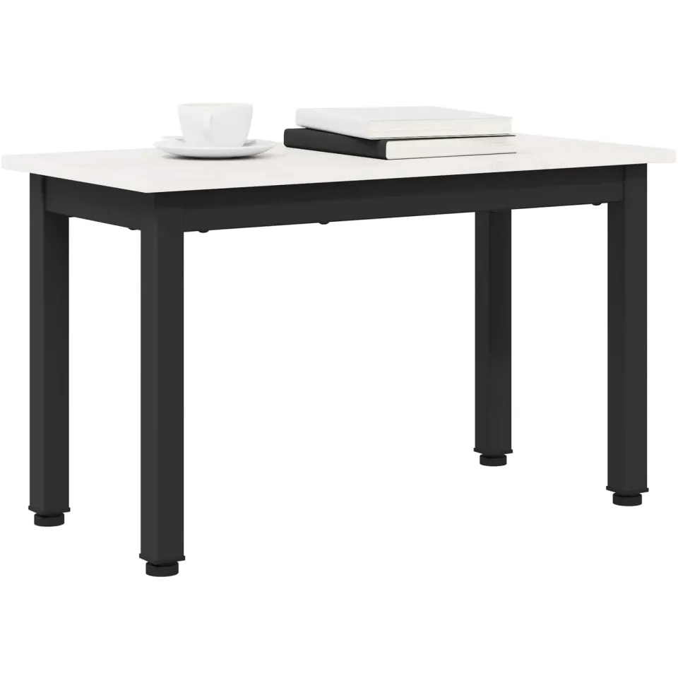 vidaXL Salontafel Wit 60 x 30 x 36 cm Massief grenenhout