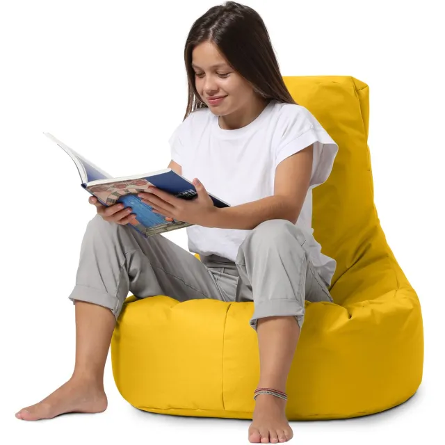 Xoft Living Gaming Zitzak – Geel – Ergonomisch – Teens & Volwassenen