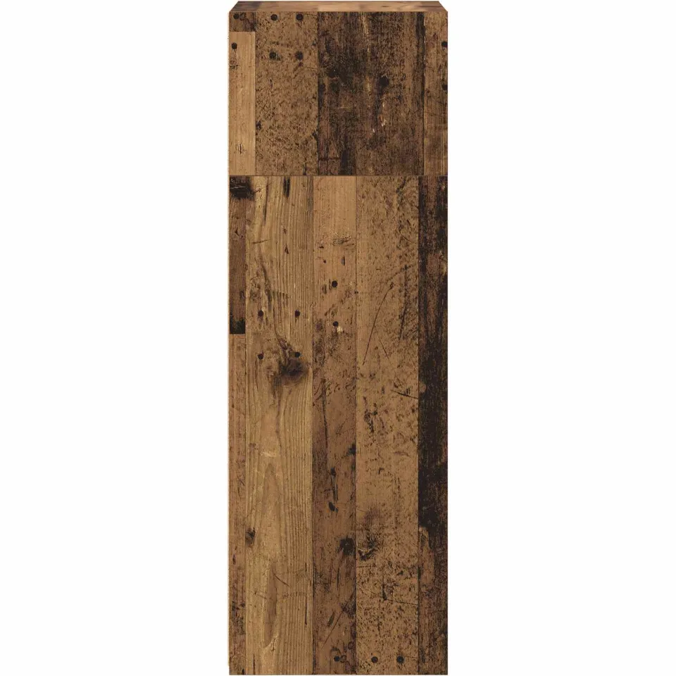 vidaXL Hoge kast Oud hout 50 x 41 x 124 cm Bewerkt hout bruin, foto 3