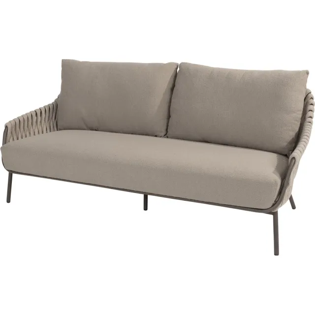 4 Seasons Outdoor Montera 3-zits lounge sofa Taupe, Zand / Latte / Linen