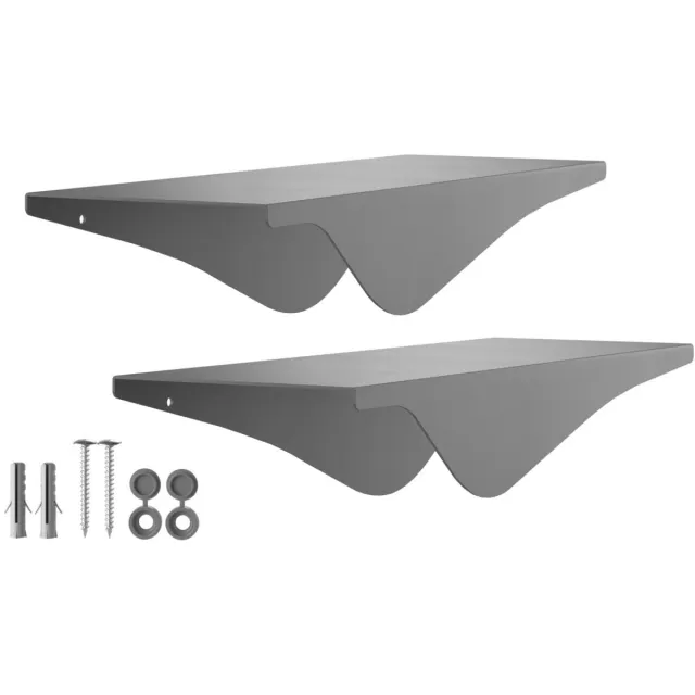 Sotech 2 stuks Wandplank HOVER-VIII 350x130x80mm antraciet