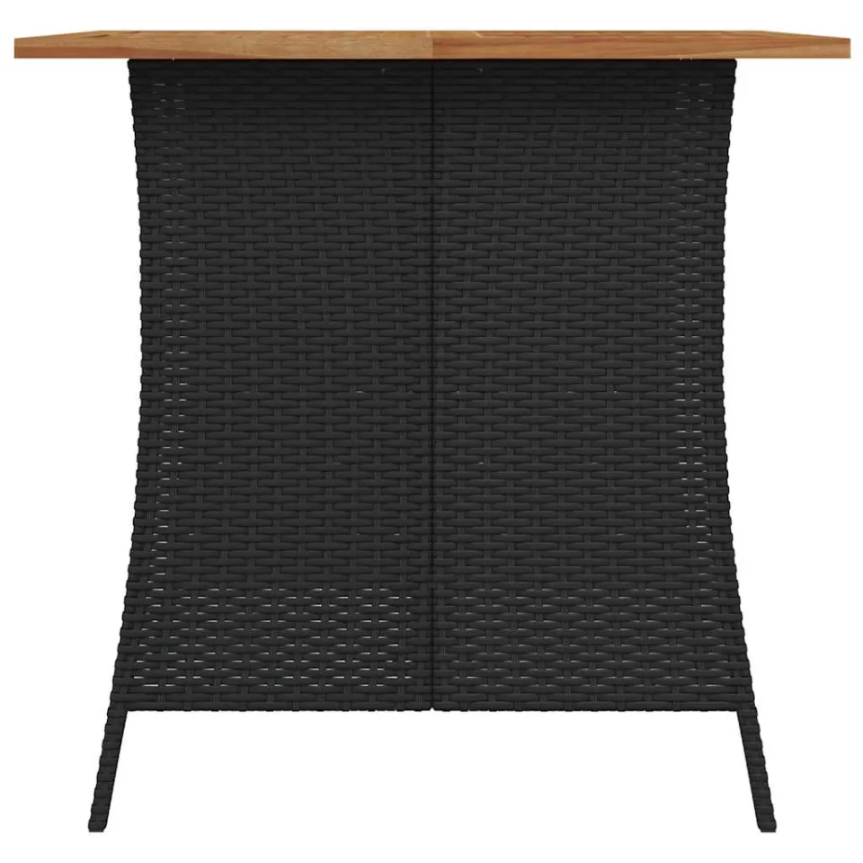 vidaXL 5-delige Tuinset met kussens poly rattan zwart, foto 3
