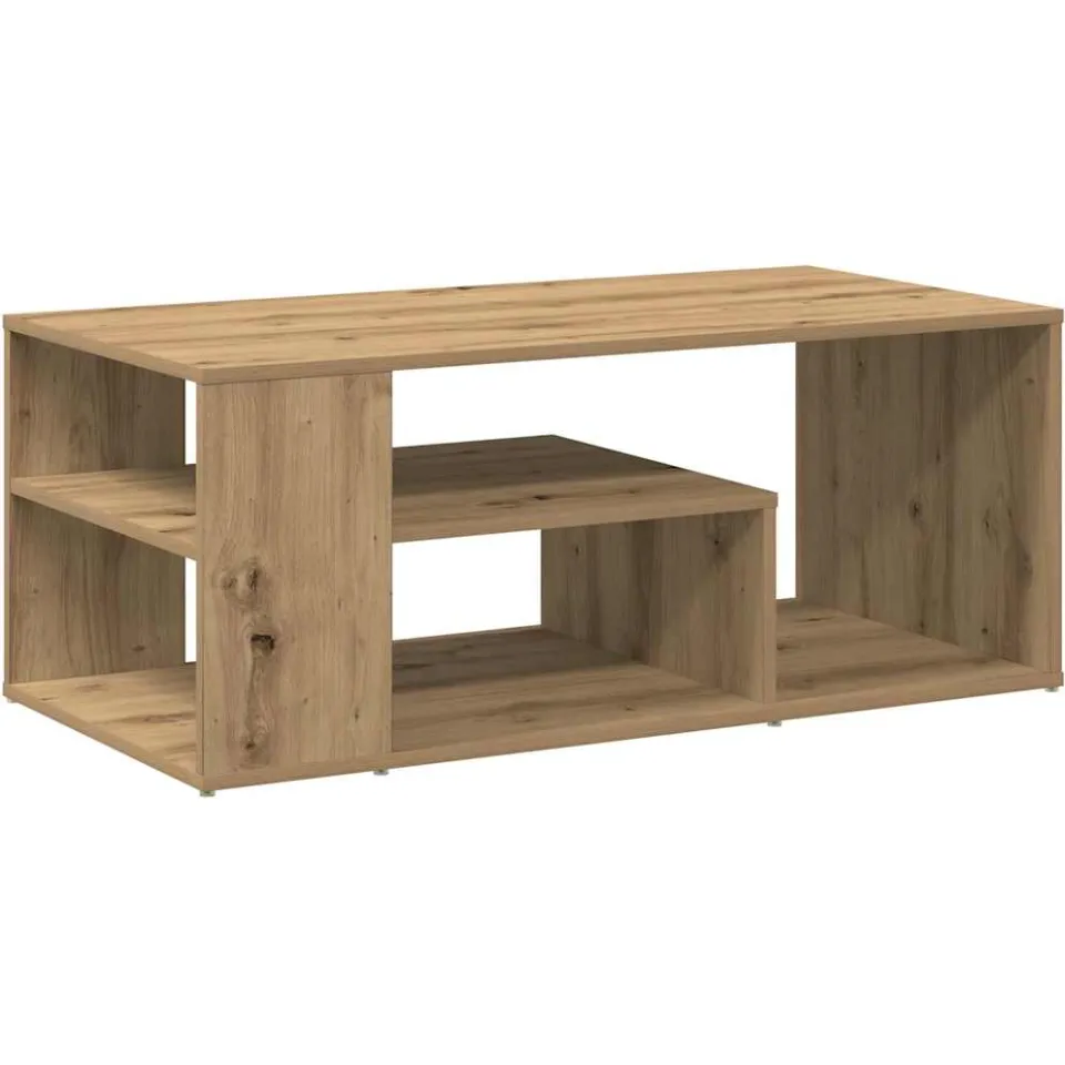 vidaXL Salontafel 100x50x40 cm bewerkt hout artisanaal eikenkleurig, foto 3