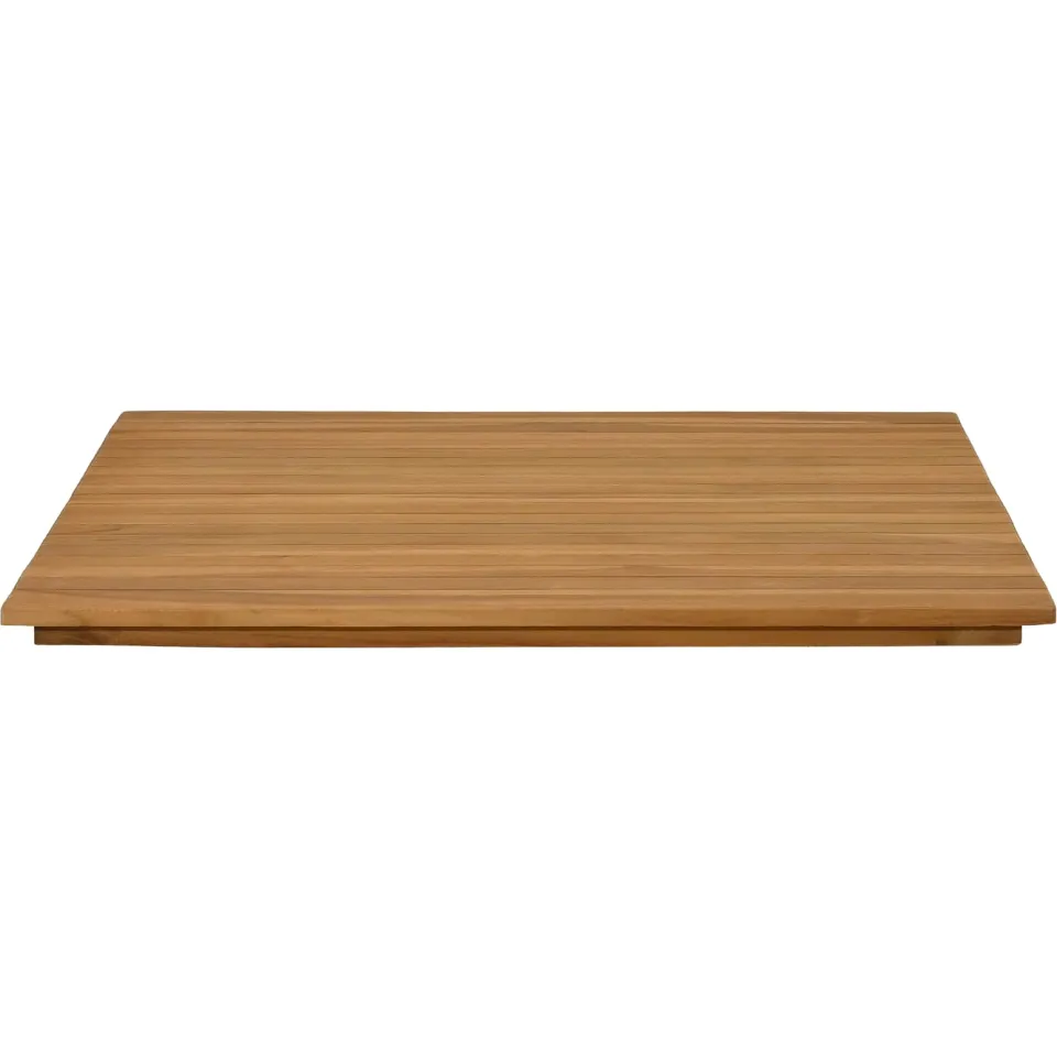 vidaXL Tafelblad 70 x 70 x 3,5 cm Vierkant Massief Teakhout Naturel
