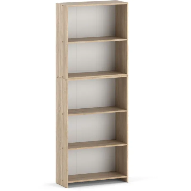 Loft Kantoor Boekenplank Sonoma Eiken 70 CM 5 Planken Speelgoed Houten Loft bruin
