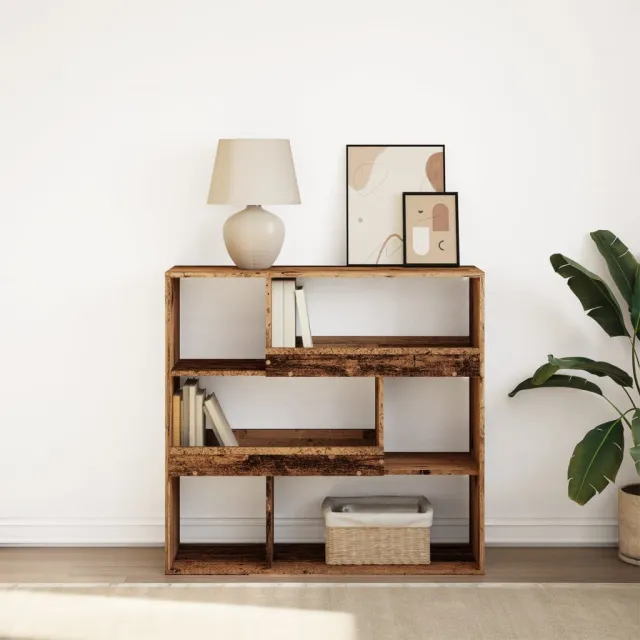 vidaXL Boekenkast / kamerscherm 100x33x94,5 cm oud houtkleurig bruin, foto 2