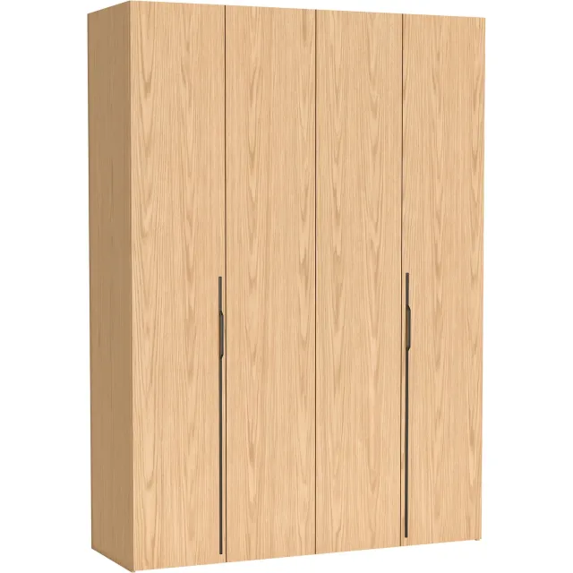 Selsey Bari – Kledingkast met 3 lades, 2-deurs, bookmatch eiken, 170 cm Eikenlook