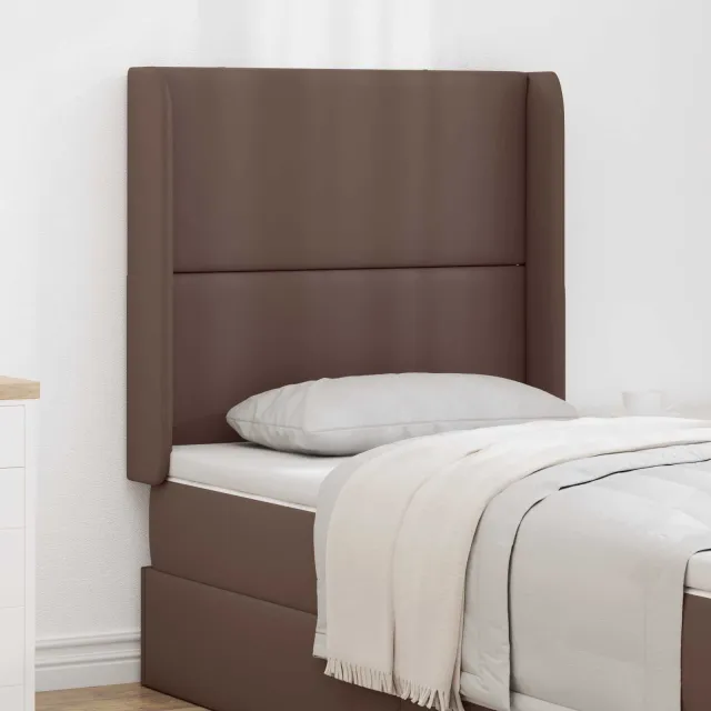 vidaXL Hoofdbord oor Bruin PVC