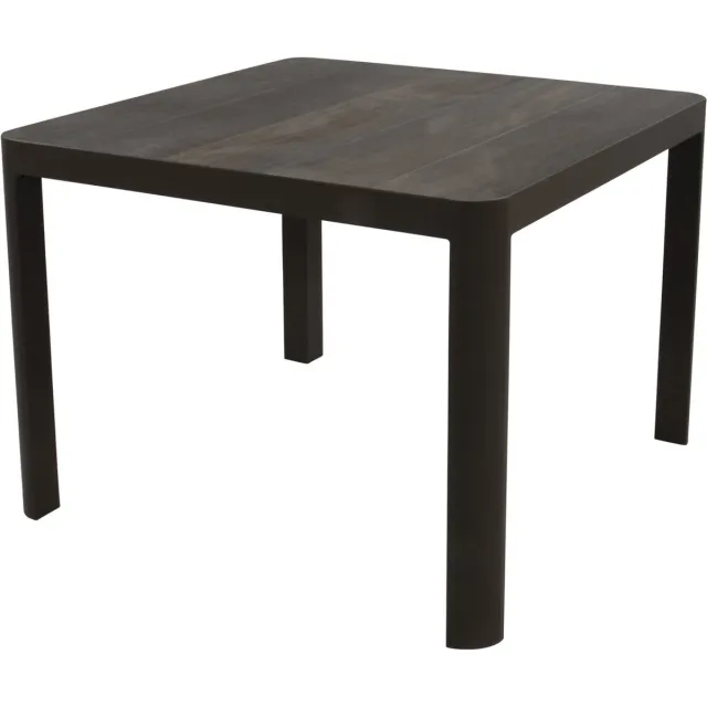 Lesliliving Lesli Living Tafel Castilla 100x100cm antraciet