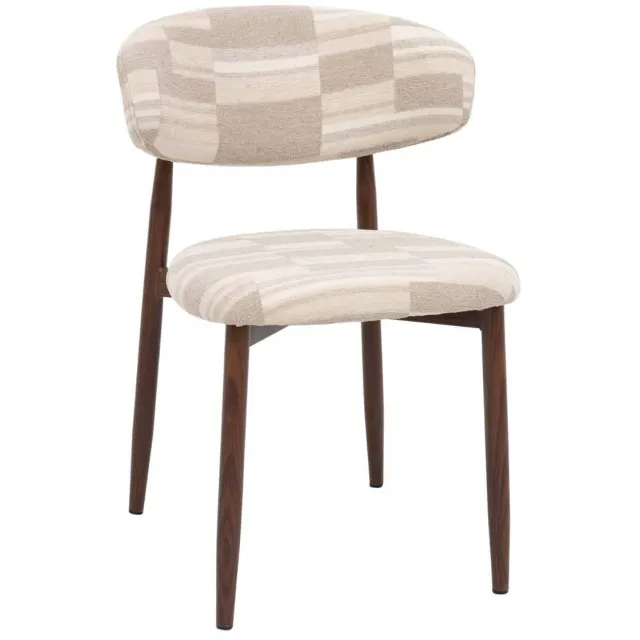 Giga Meubel Skara eetkamerstoel greige beige/walnoot, foto 2