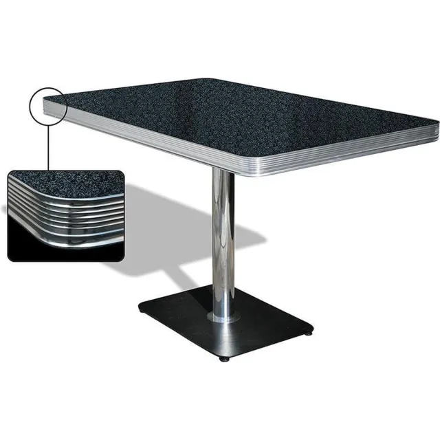 Bel Air Retro Eettafel TO-22W Blackstone zwart