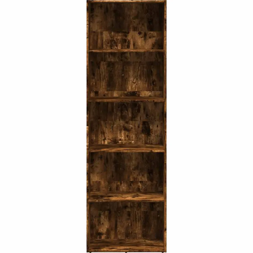vidaXL Boekenkast 60x30x189 cm bewerkt hout gerookt eikenkleurig, foto 4