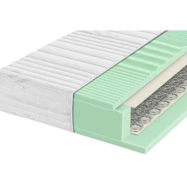ERWIN M. Matras Bonell binnenvering; 90x200x20 cm (BxLxH); wit; hard