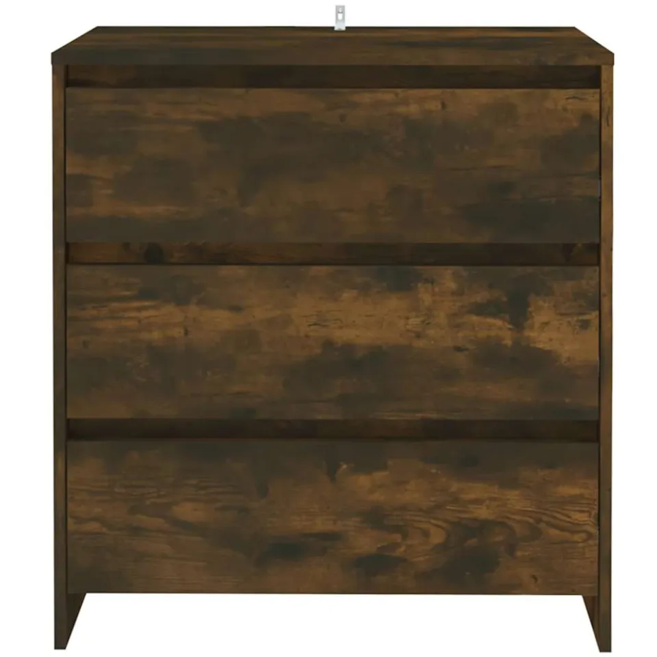 vidaXL Dressoir 70x41x75 cm bewerkt hout gerookt eikenkleurig, foto 4