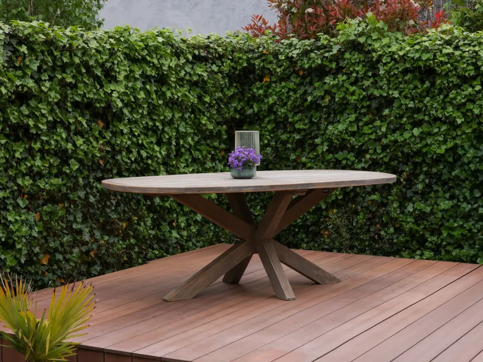 Intenso Furniture Intenso Milano/ROUGH-Y Ellips 240cm dining-lounge tuinset 7-delig taupe, foto 5