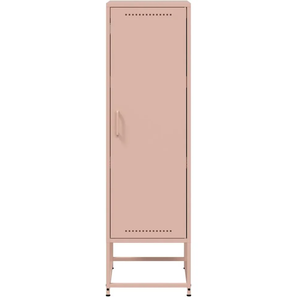 vidaXL Hoge kast 36x39x123 cm staal roze, foto 4