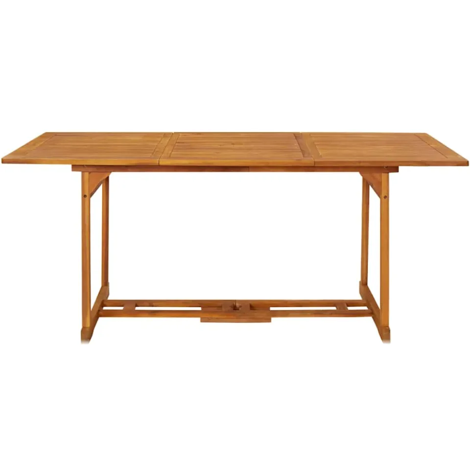 vidaXL Tuintafel 180x90x75 cm massief acaciahout bruin